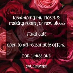 Reasonable Offers Welcomed